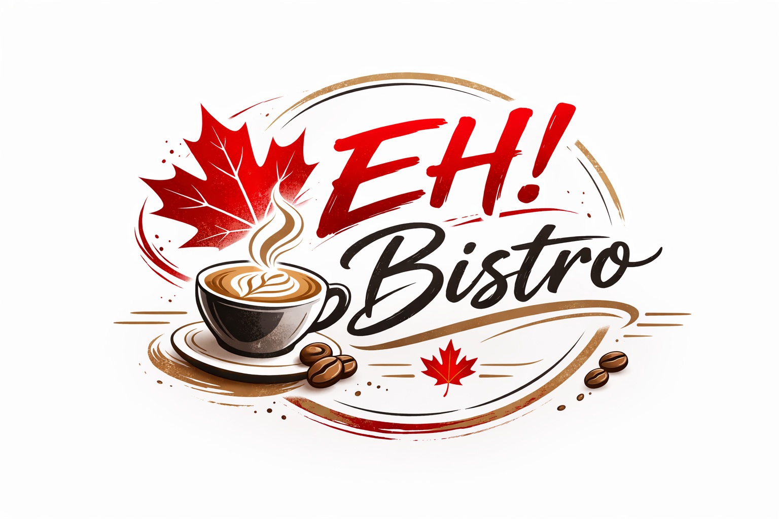 EH! Bistro illustrated brand mark